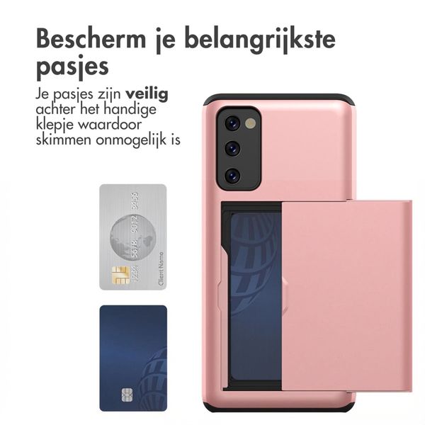 imoshion Backcover met pasjeshouder Samsung Galaxy S20 FE - Rosé Goud