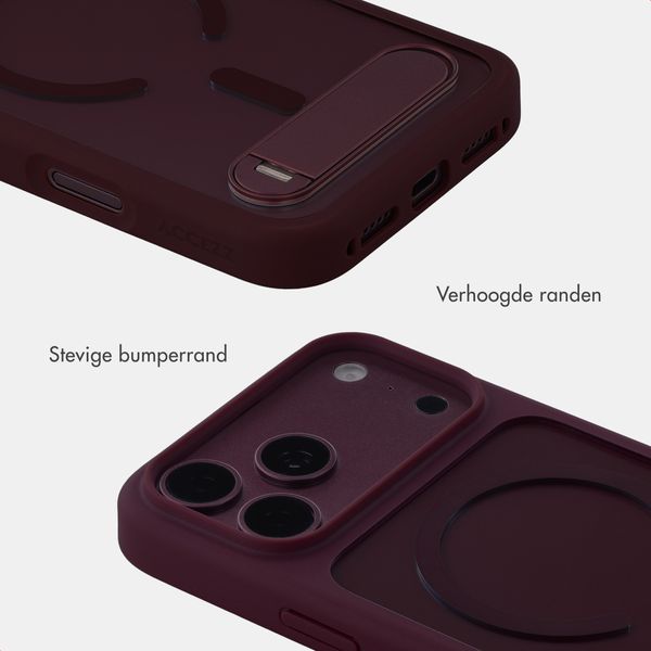 Accezz Hold Backcover met MagSafe Apple iPhone 18 Pro Max / 17 Pro Max - Dark Cherry