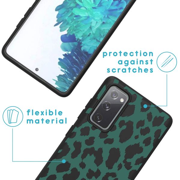 imoshion Design hoesje Galaxy S20 FE - Luipaard - Groen / Zwart