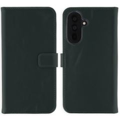 Selencia Echt Leren Bookcase Samsung Galaxy A37 (5G) - Groen