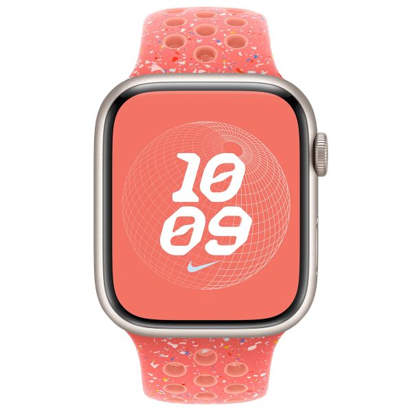 Apple Nike Sport Band Apple Watch Series 1 t/m 11 / SE / Ultra (44/45/46/49 mm) - Maat S/M - Magic Ember