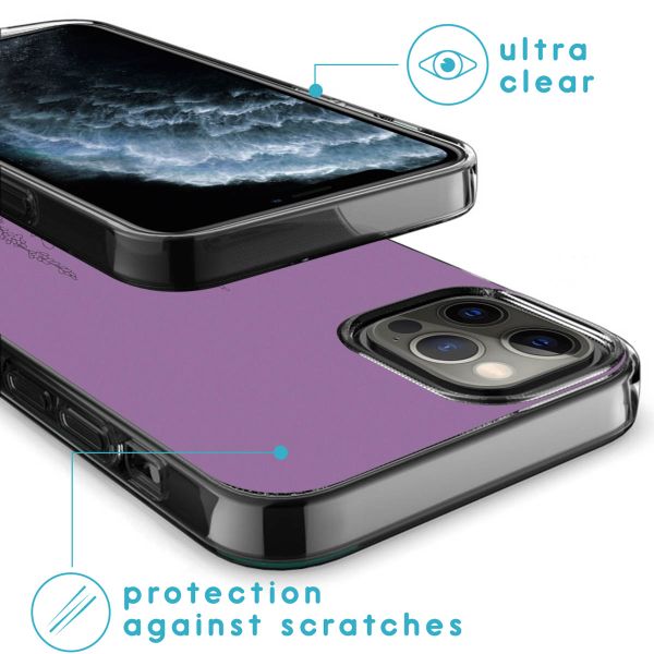 imoshion Design hoesje iPhone 12 (Pro) - Floral Purple