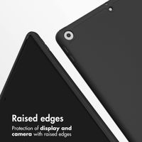 Accezz Smart Silicone Book Case Apple iPad 9 (2021) 10.2 inch / iPad 8 (2020) 10.2 inch / iPad 7 (2019) 10.2 inch - Black