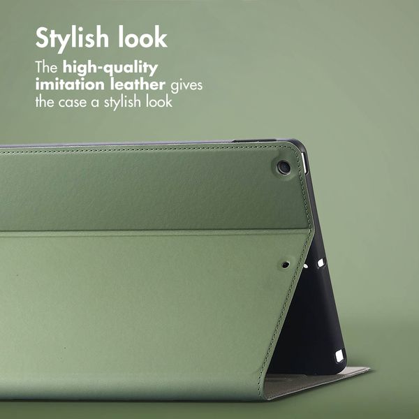 Accezz Classic Tablet Case Apple iPad 9 (2021) 10.2 inch / iPad 8 (2020) 10.2 inch / iPad 7 (2019) 10.2 inch - Green