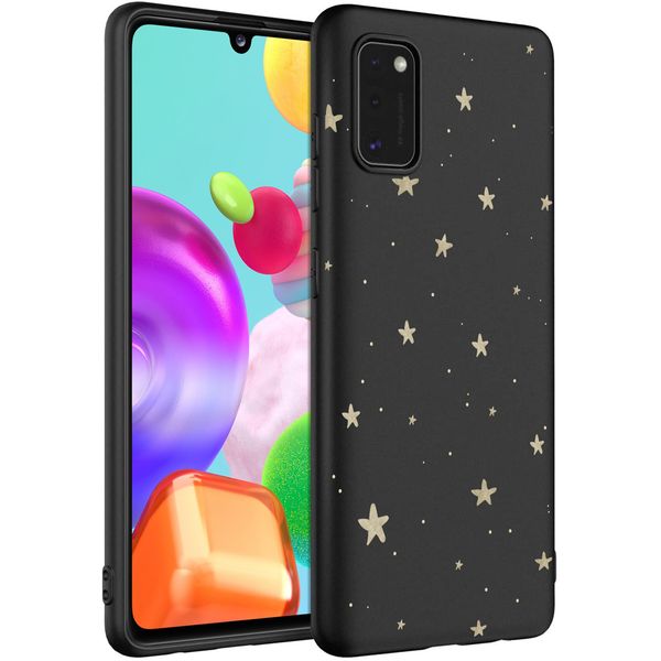 imoshion Design hoesje Samsung Galaxy A41 - Sterren / Zwart