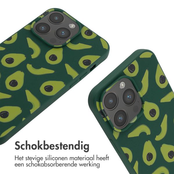 imoshion Siliconen design hoesje met koord Apple iPhone 14 Pro Max - Avocado Green