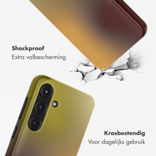 Selencia Vivid Backcover met MagSafe Samsung Galaxy S25 - Gradient Olive Dust