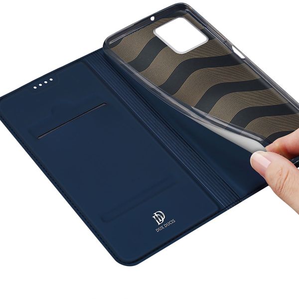 Dux Ducis Slim Softcase Bookcase Motorola Moto G32 - Donkerblauw