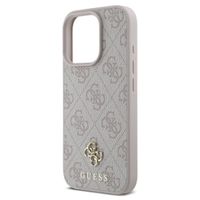 Guess 4G Metal Logo Backcover MagSafe Apple iPhone 16 Pro Max - Roze
