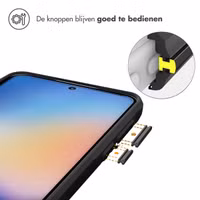 imoshion Rugged Hybrid Case Samsung Galaxy A35 - Zwart