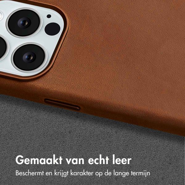 Accezz Vintage Leather Magsafe Backcover Apple iPhone 13 Pro - Tabacco Cognac