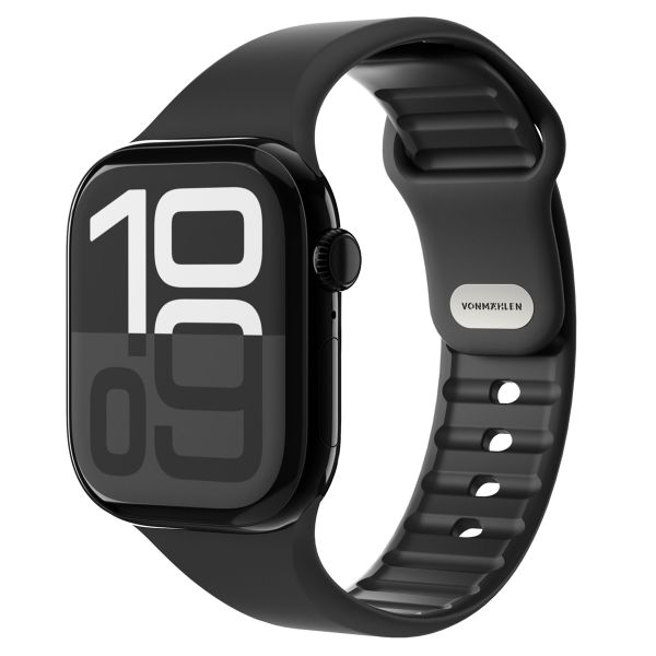 Vonmählen Classic Band 2 bandje Apple Watch | 44/45/46/49 mm - Zwart