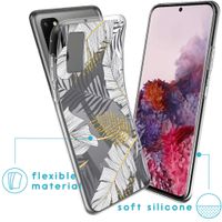 imoshion Design hoesje Samsung Galaxy S20 - Bladeren / Zwart