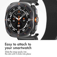 imoshion Milanese magnetic band Samsung Galaxy Watch Ultra 2 (2026) / Ultra (2024/2025) - Black
