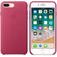 Apple Leather Backcover iPhone 8 Plus / 7 Plus - Pink Fuchsia