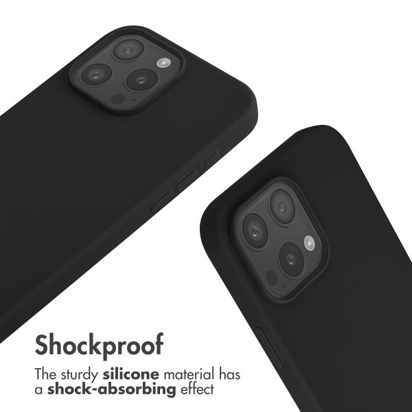 imoshion Silicone Case with Strap Apple iPhone 16 Pro Max - Black