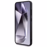 Guess 4G Metal Logo Saffiano Backcover Samsung Galaxy S25 - Zwart