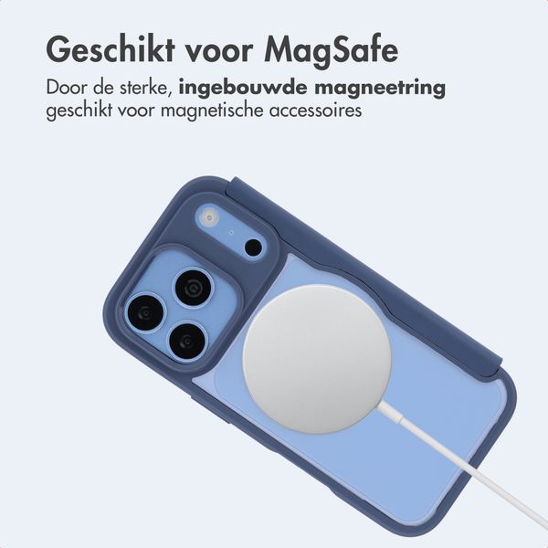 imoshion Transparante Bookcase met MagSafe Apple iPhone 18 Pro Max / 17 Pro Max - Blauw