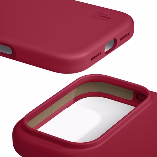 iDeal of Sweden Silicone Case met MagSafe Apple iPhone 17 Pro Max - Cranberry
