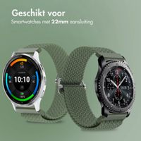 imoshion Nylon geweven bandje - Universeel 22 mm aansluiting - Donkergroen