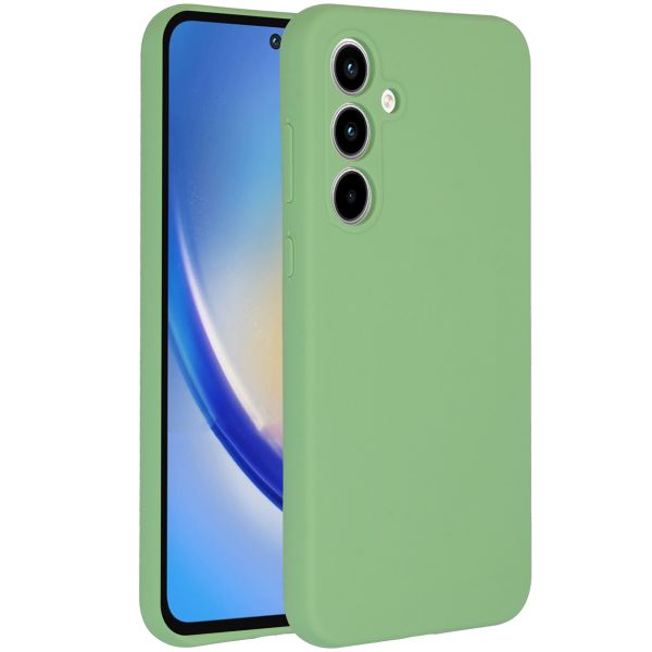 Accezz Liquid Silicone Backcover Samsung Galaxy A35 - Groen