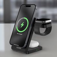 Accezz 3-in-1 Opvouwbare Draadloze MagSafe Oplader - 20W - Zwart