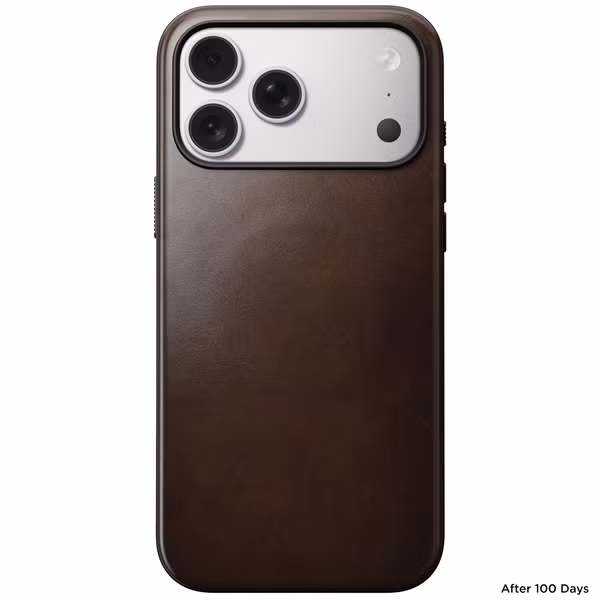 Nomad Modern Horween Leather Case Apple iPhone 17 Pro Max - Rustic Brown