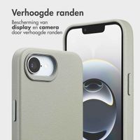 Accezz Leather Bookcase 2-in-1 met MagSafe Apple iPhone 16e - Light Grey