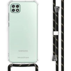 imoshion Backcover met koord Samsung Galaxy A22 (5G) - Zwart & Goud