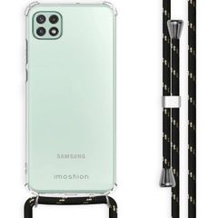 imoshion Backcover met koord Samsung Galaxy A22 (5G) - Zwart / Goud