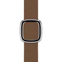 Apple Leather Band Modern Buckle Apple Watch Series 1 t/m 9 / SE (38/40/41 mm) | Series 10 (42 mm) - Maat S - Brown