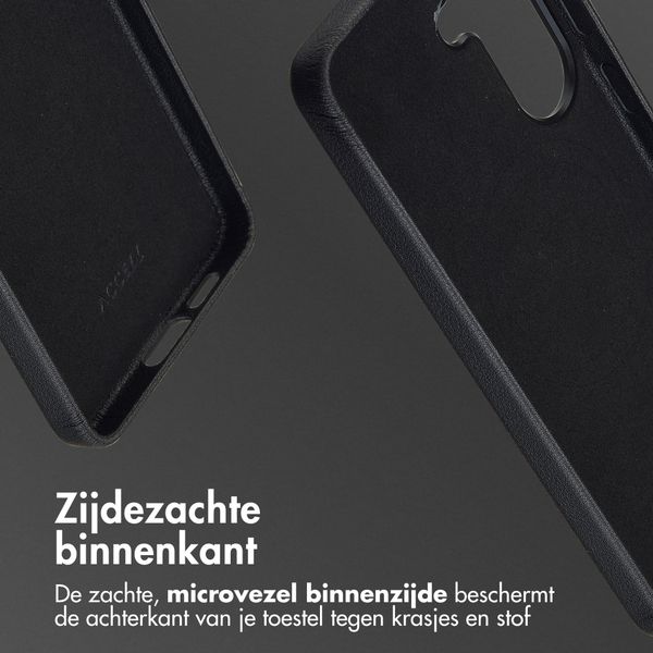 Accezz MagSafe Leather Backcover Samsung Galaxy S26 - Onyx Black