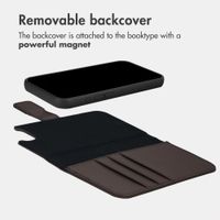 imoshion Detachable 2-in-1 Luxury Bookcase Apple iPhone 17e / 16e - Brown