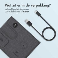 imoshion 3-in-1 Opvouwbare draadloze oplader Apple - iPhone / AirPods / Apple Watch - Grijs