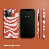 Selencia Vivid Tough Backcover iPhone 14 Pro Max - Dream Swirl Orange