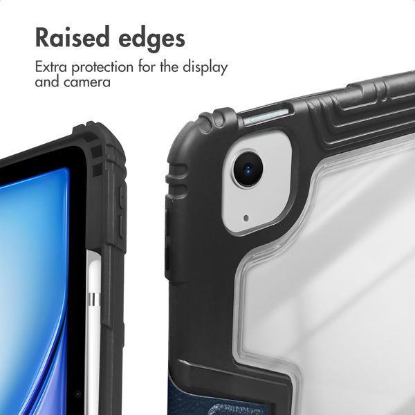 Accezz Rugged Trifold Bookcase Apple iPad Air 11 inch (2026) M4 / (2025) M3 / (2024) M2 / Air 5 (2022) / Air 4 (2020) - Dark Blue