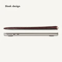 Selencia Croco laptop sleeve 13 inch - Burgundy