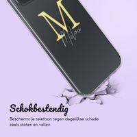 Gepersonaliseerd hoesje met letter iPhone 14 - Transparant