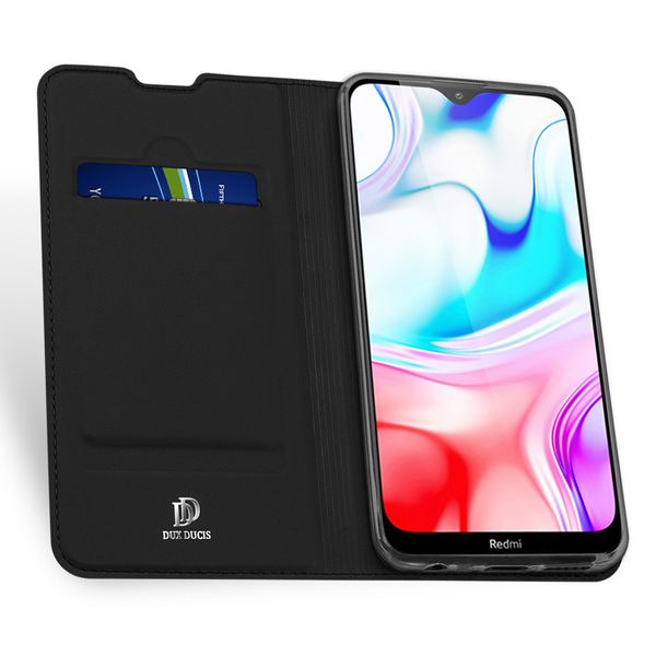 Dux Ducis Slim Softcase Bookcase Xiaomi Redmi 8 - Zwart