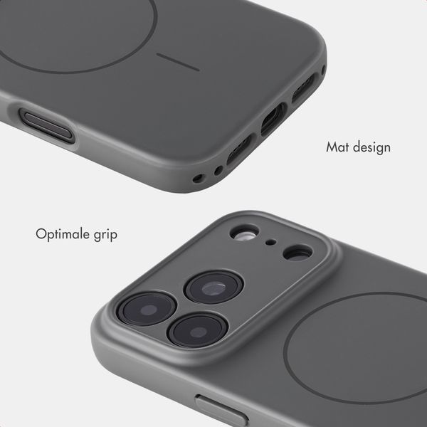 Accezz Grip Backcover met MagSafe Apple iPhone 18 Pro Max / 17 Pro Max - Grijs