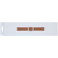 Apple Leather Band Modern Buckle Apple Watch Series 1-9 / SE - 38/40/41 mm / Series 10 - 42 mm - Maat M - Saddle Brown