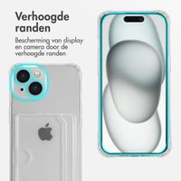 imoshion Softcase Backcover met pasjeshouder Apple iPhone 15 - Transparant