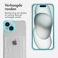 imoshion Softcase Backcover met pasjeshouder iPhone 15 - Transparant