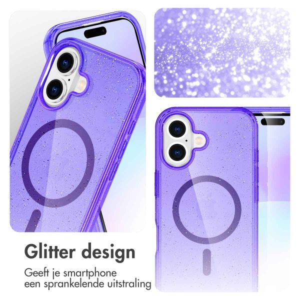 imoshion Sparkle Backcover met MagSafe Apple iPhone 17 - Paars