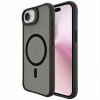 imoshion Rugged Hybrid Carbon Case met MagSafe Apple iPhone 16e - Zwart