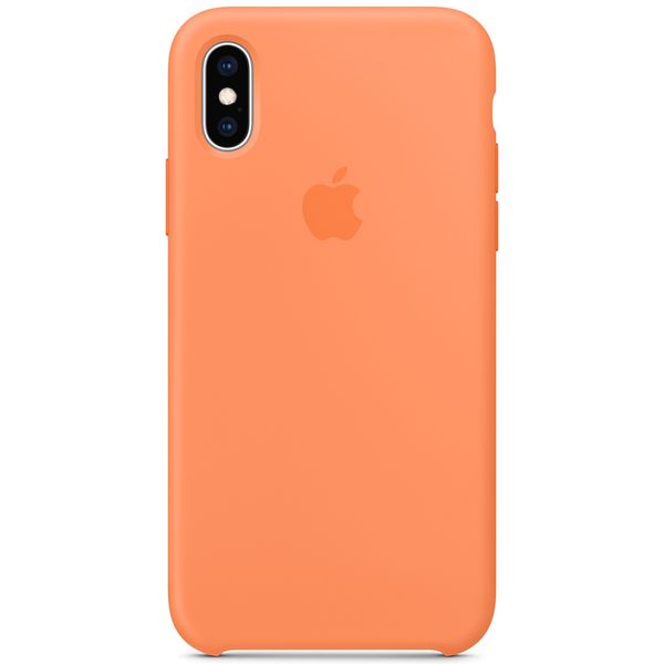 Apple Silicone Backcover iPhone Xs / X - Papaya