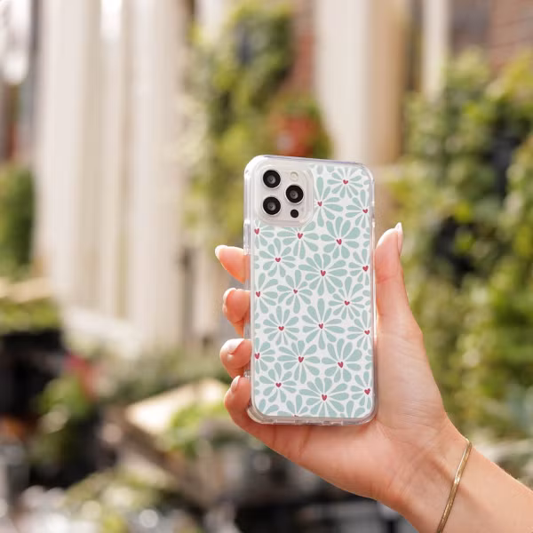 imoshion Design hoesje Apple iPhone SE (2022 / 2020) / 8 / 7 - Bloom Love Sage Green