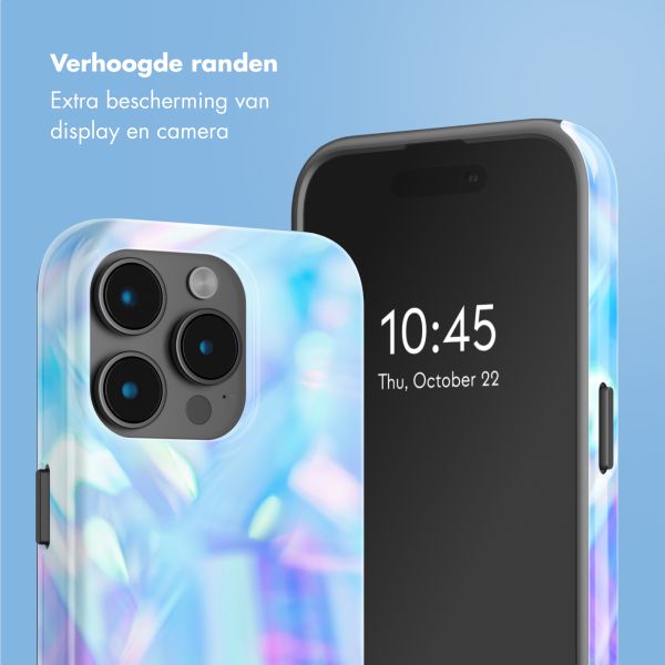 Selencia Vivid Tough Backcover met MagSafe Apple iPhone 15 Pro - Holographic Blue Dream