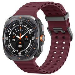 imoshion Ocean Strap Siliconen Samsung Galaxy Watch Ultra (2024/2025) - Wine Red