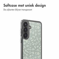 imoshion Design hoesje Samsung Galaxy S25 FE - Smoke Green Flowers